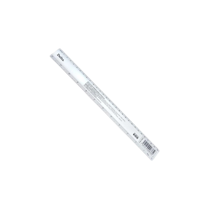 REGLA DELTA DE 30 CM METÁLICA DE ALUMINIO 1 PIEZA DR30