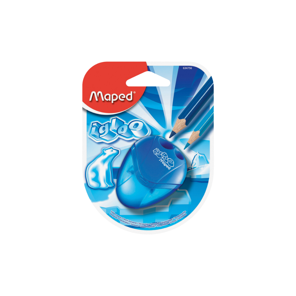 SACAPUNTAS 2 ORIFICIOS PLÁSTICO MANUAL MAPED 1 PIEZA 634756