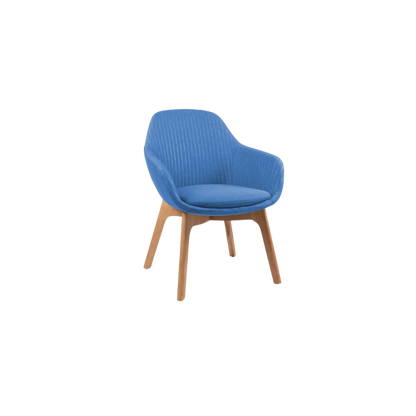 SILLA VISITANTE FABRIZIA BASE DE MADERA OHV-126