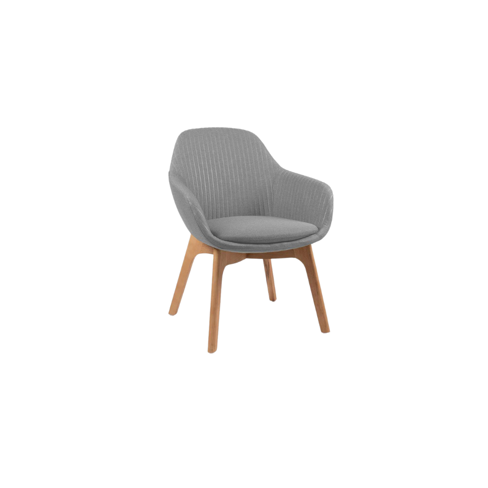SILLA VISITANTE FABRIZIA BASE DE MADERA OHV-126