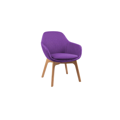 SILLA VISITANTE FABRIZIA BASE DE MADERA OHV-126