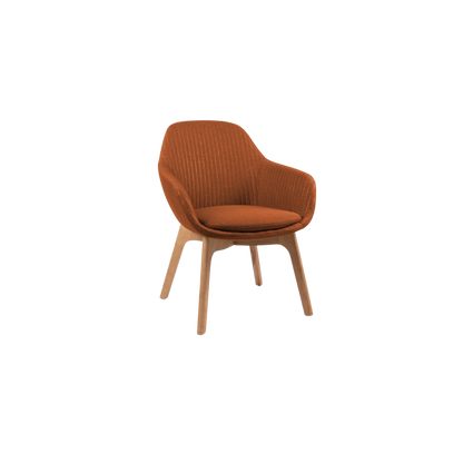 SILLA VISITANTE FABRIZIA BASE DE MADERA OHV-126