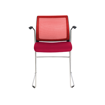 SILLA VISITANTE INTERIOR OFFIHO ALPHA CON BRAZOS OHV-105