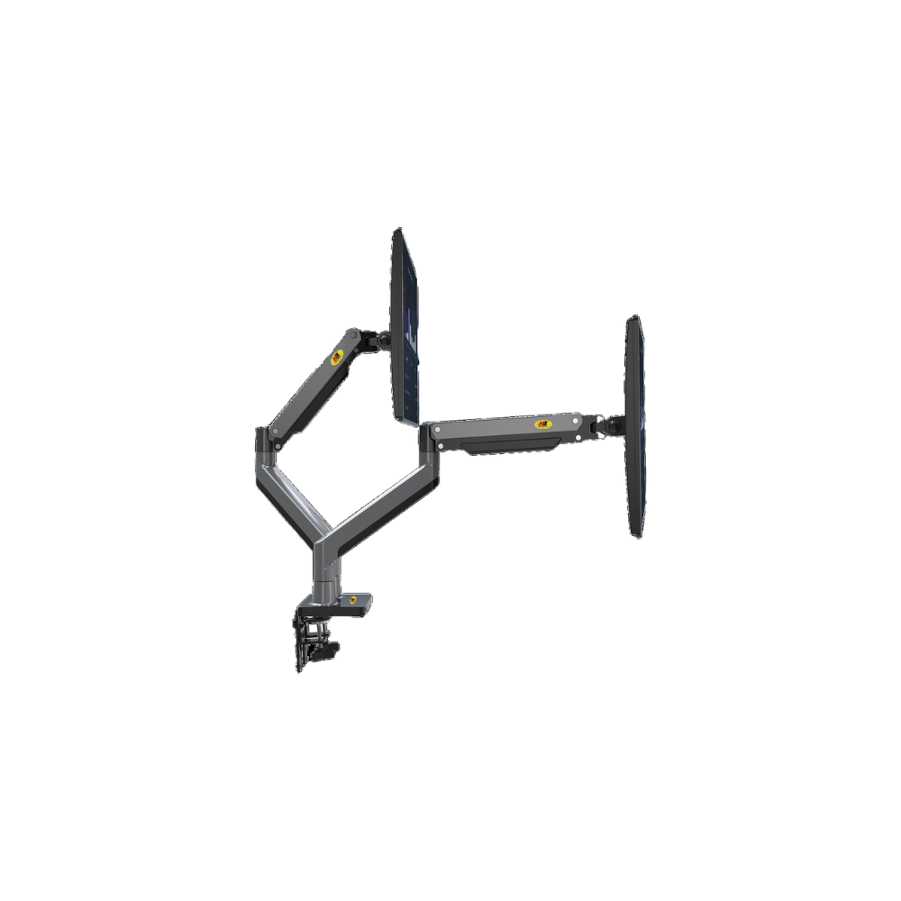 MONTAJE DE ESCRITORIO ARTICULADO PARA 2 MONITORES DE 22"-32" GIRO 360°
