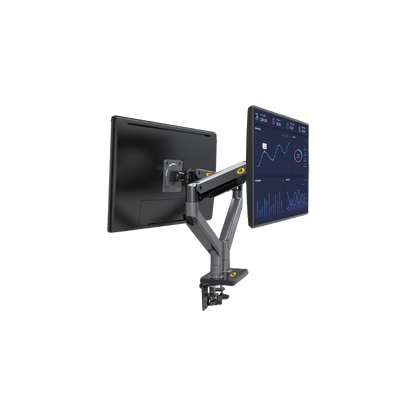 MONTAJE DE ESCRITORIO ARTICULADO PARA 2 MONITORES DE 22"-32" GIRO 360°