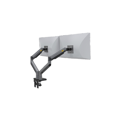 MONTAJE DE ESCRITORIO ARTICULADO PARA 2 MONITORES DE 22"-32" GIRO 360°