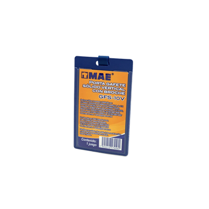 GAFETE AZUL VERTICAL MAE PLÁSTICO 5.5 X 9 CM 1 PIEZA GFS-10V
