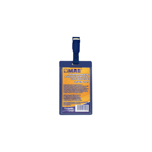 GAFETE AZUL VERTICAL MAE PLÁSTICO 5.5 X 9 CM 1 PIEZA GFS-10V