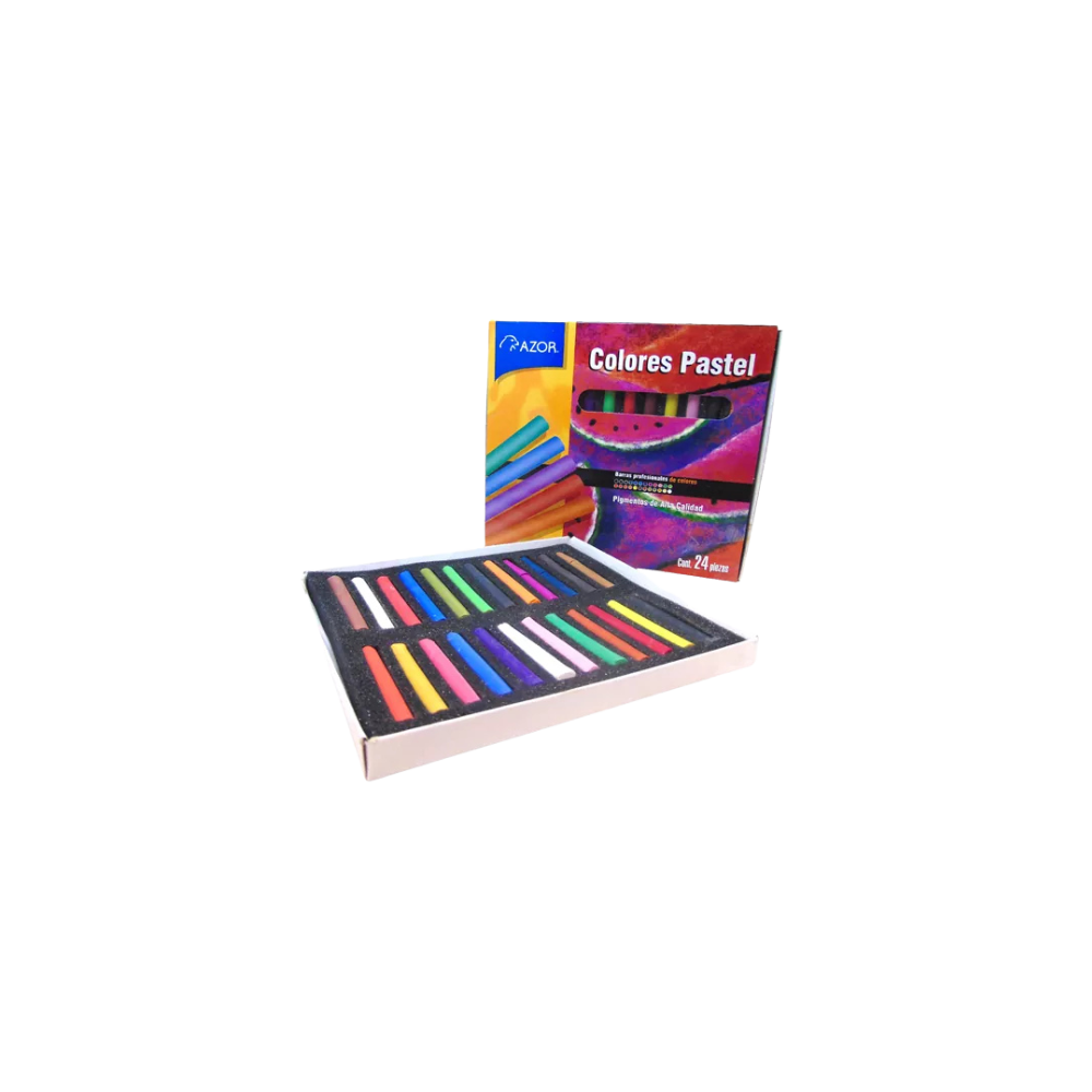 GISES STAFFORD COLORES PASTEL 1 CAJA CON 24 PIEZAS