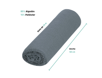 FRANELAS EN ROLLO DE ALGODON, 25 M X 50 CM, KLINTEK MODELO: 56021 56023 56022 CLAVE: FRA-25G FRA-25B FRA-25R