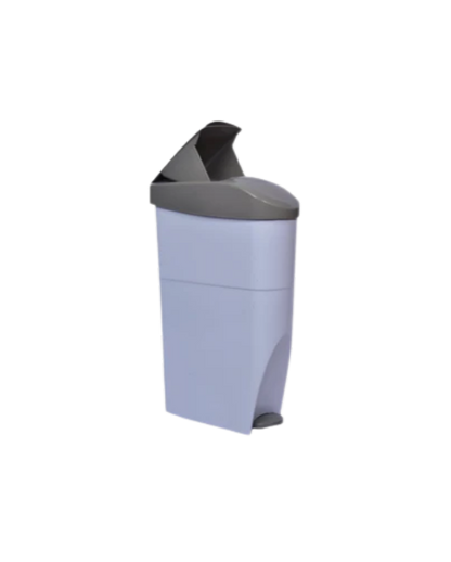 BOTE PEDAL TOALLA SANITARIA Y PAÑAL DE 18 LITROS H0621