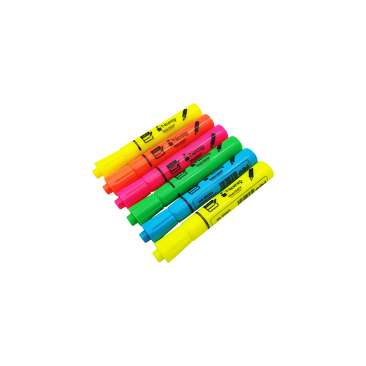 JUEGO RESALTADORES NEXTEP 5 COLORES PUNTA CINCEL 4MM NE-079X