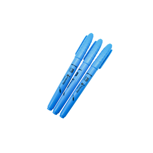 MARCADOR NEXTEP RESALTADOR TIPO PLUMA PUNTA CINCEL COLOR AZUL C/12 NE-084Z