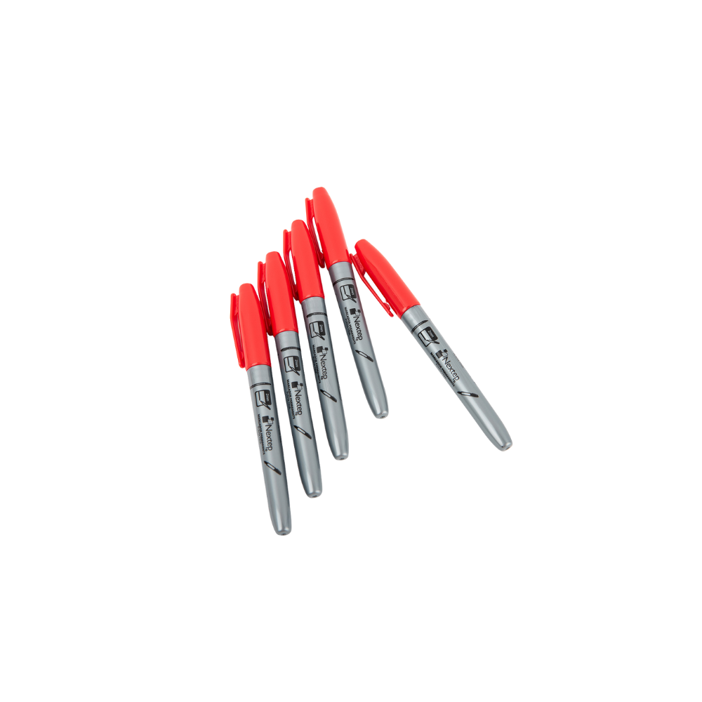 MARCADOR PERMANENTE NEXTEP PUNTO FINO ROJO NE-071