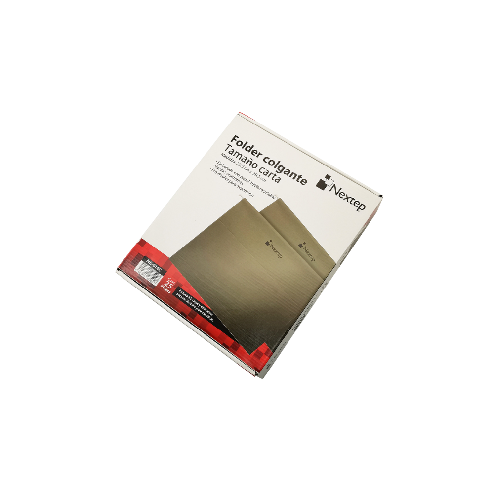 FOLDER COLGANTE NEXTEP CARTA COLOR VERDE TRADICIONAL C/25 NE-014C