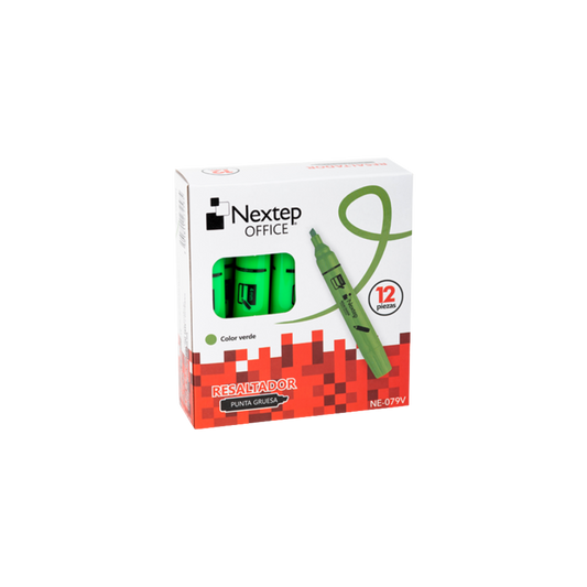 MARCADOR NEXTEP RESALTADOR COLOR VERDE NE-079V