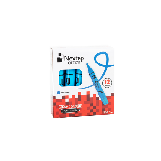 MARCADOR NEXTEP RESALTADOR COLOR AZUL NE-079Z