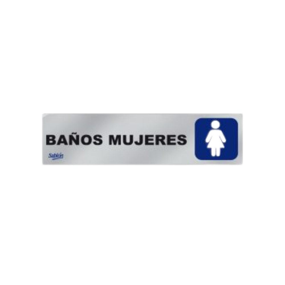 SEÑAL PARA BAÑO MUJERES MARCA SABLÓN 6501