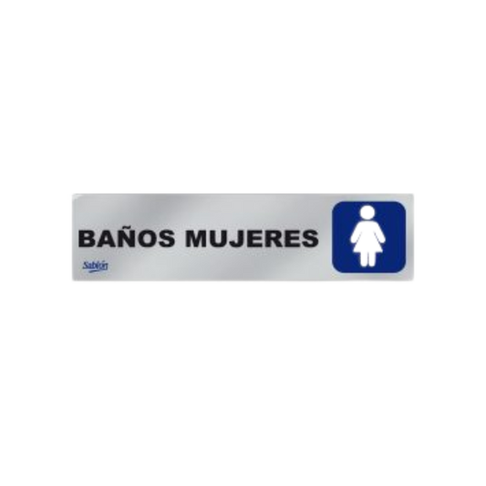 SEÑAL PARA BAÑO MUJERES MARCA SABLÓN 6501