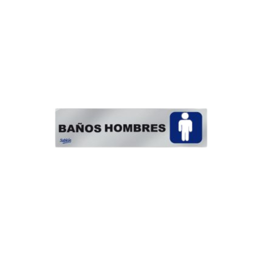 SEÑAL PARA BAÑO HOMBRES MARCA SABLÓN 6502