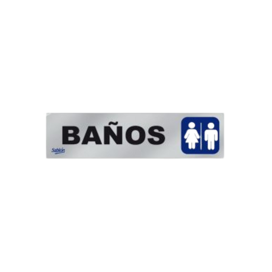 SEÑAL PARA BAÑOS MARCA SABLÓN 6503