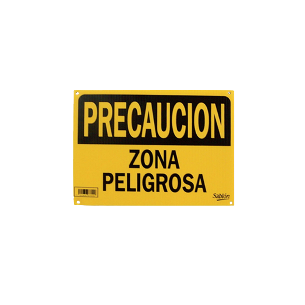 SEÑAL “PRECAUCIÓN ZONA PELIGROSA” MARCA SABLÓN 7715
