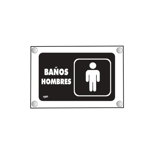 SEÑAL PARA BAÑO HOMBRE SABLÓN 7734