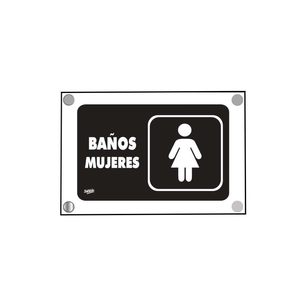 SEÑAL PARA BAÑO MUJERES SABLÓN 7739