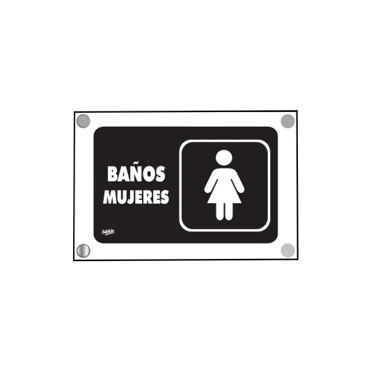 SEÑAL PARA BAÑO MUJERES SABLÓN 7739