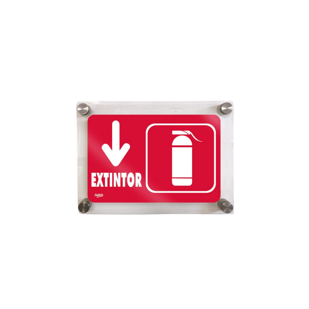 SEÑAL DE EXTINTOR MARCA SABLÓN 7744
