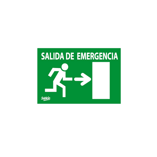 SEÑAL DE SALIDA DE EMERGENCIA MARCA SABLÓN 7752F