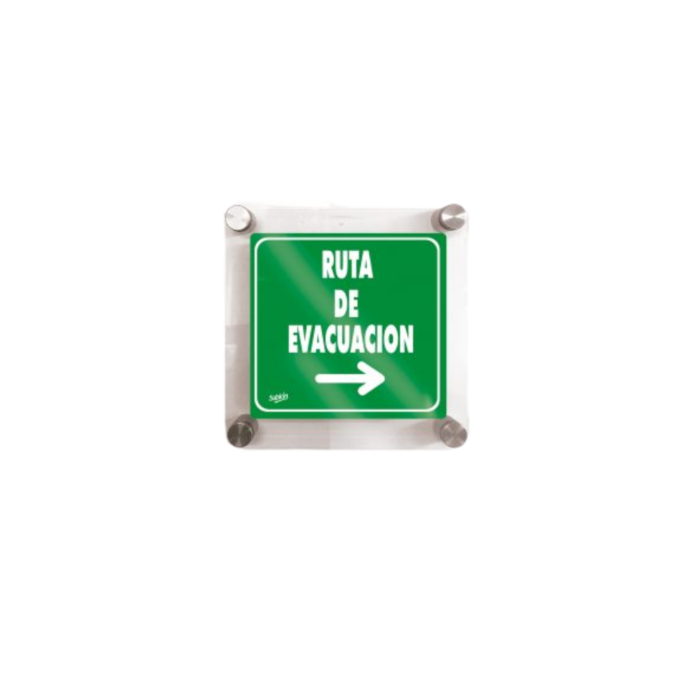 SEÑAL DE RUTA DE EVACUACIÓN SABLÓN 7782 Y 7787