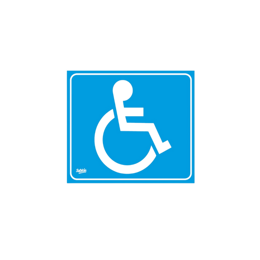 SEÑAL LUGAR RESERVADO PARA PERSONAS CON DISCAPACIDAD 7788C
