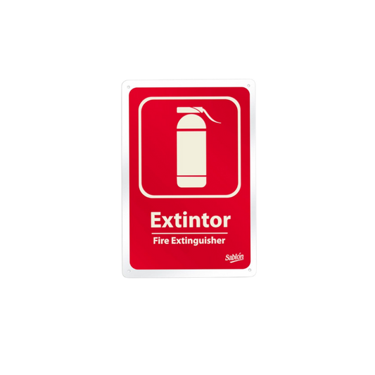 SEÑAL DE EXTINTOR MARCA SABLÓN 7805