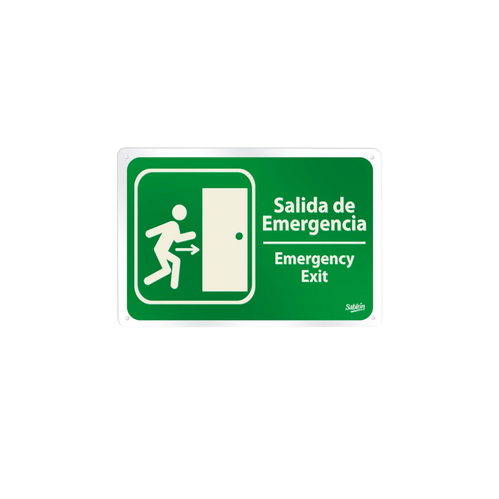 SEÑAL DE SALIDA DE EMERGENCIA MARCA SABLÓN 7806