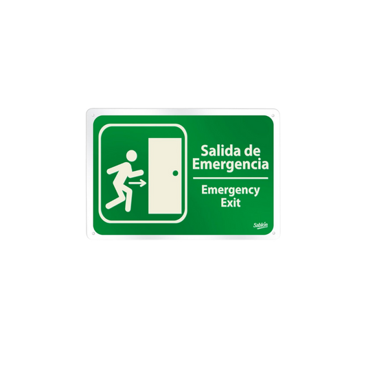 SEÑAL DE SALIDA DE EMERGENCIA MARCA SABLÓN 7806