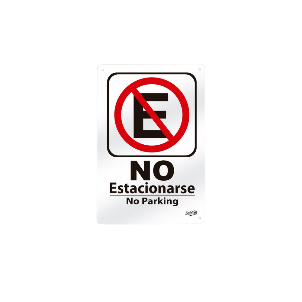 SEÑAL DE NO ESTACIONARSE MARCA SABLÓN 7807