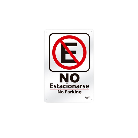 SEÑAL DE NO ESTACIONARSE MARCA SABLÓN 7807