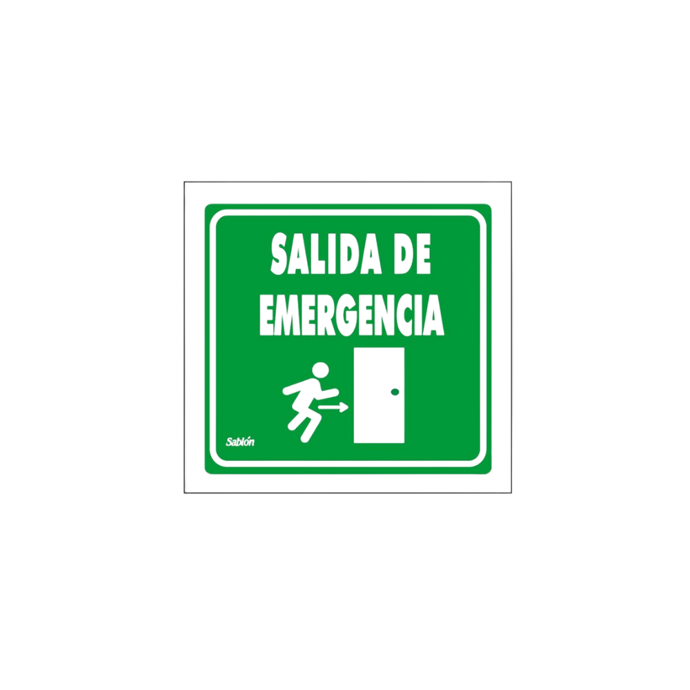 SEÑAL DE SALIDA DE EMERGENCIA MARCA SABLÓN 7832