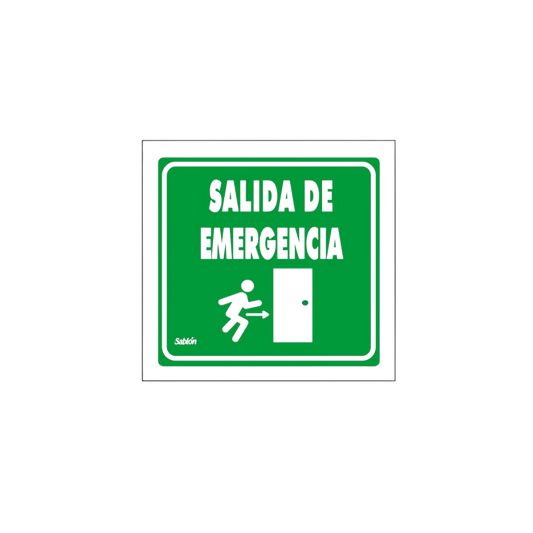 SEÑAL DE SALIDA DE EMERGENCIA MARCA SABLÓN 7832