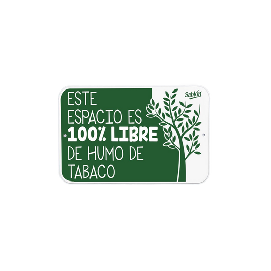 SEÑAL DE ESPACIO LIBRE DE HUMO MARCA SABLÓN 7837