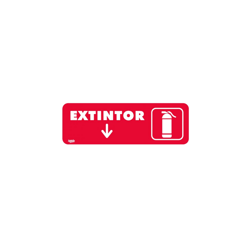 SEÑAL DE EXTINTOR MARCA SABLÓN 7907
