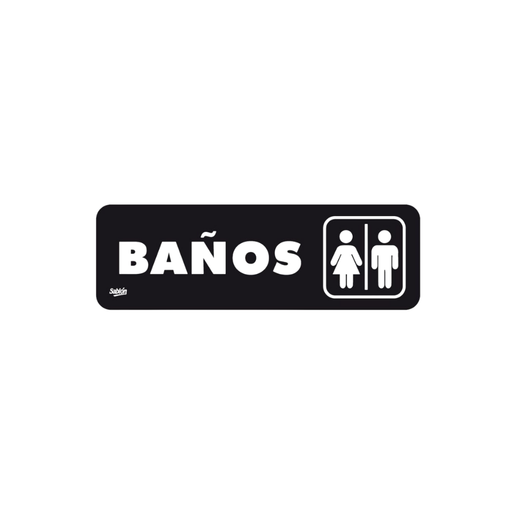 SEÑAL PARA BAÑOS MARCA SABLÓN 7917