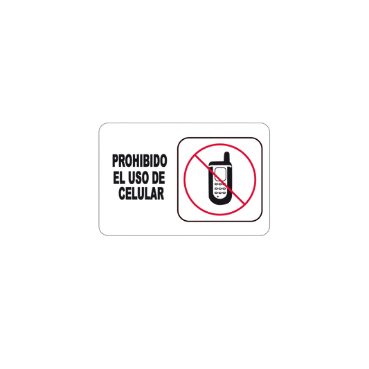 SEÑAL DE PROHIBIDO EL USO DEL CELULAR 7927