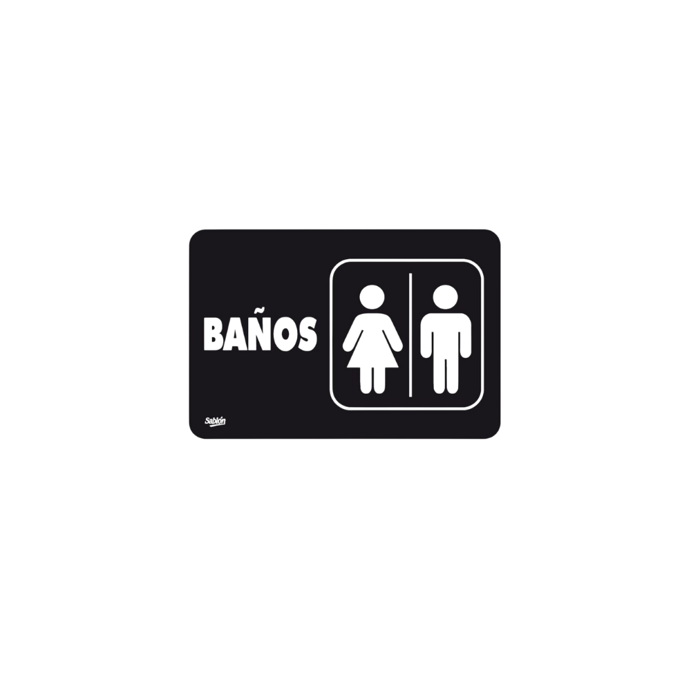 SEÑAL PARA BAÑO MARCA SABLÓN 7932