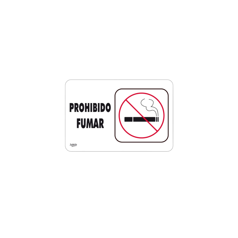 SEÑAL DE PROHIBIDO FUMAR SABLÓN 7933
