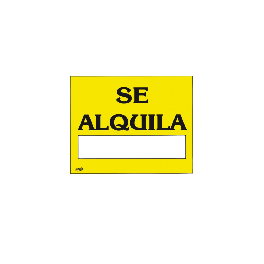 SEÑAL DE SE ALQUILA MARCA SABLÓN 7969