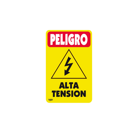 SEÑAL DE PELIGRO ALTA TENSIÓN MARCA SABLÓN 7971