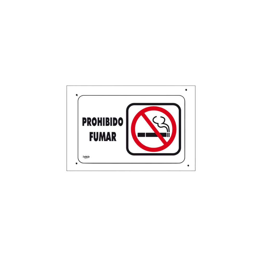 SEÑAL DE PROHIBIDO FUMAR SABLÓN 7978
