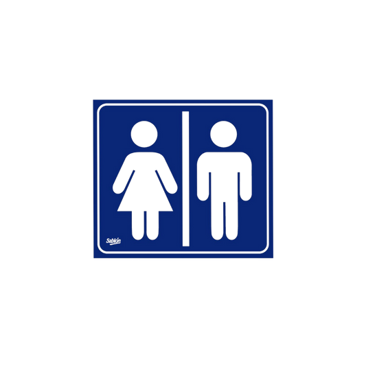 SEÑAL DE BAÑOS MUJERES-HOMBRES SABLÓN 7980C